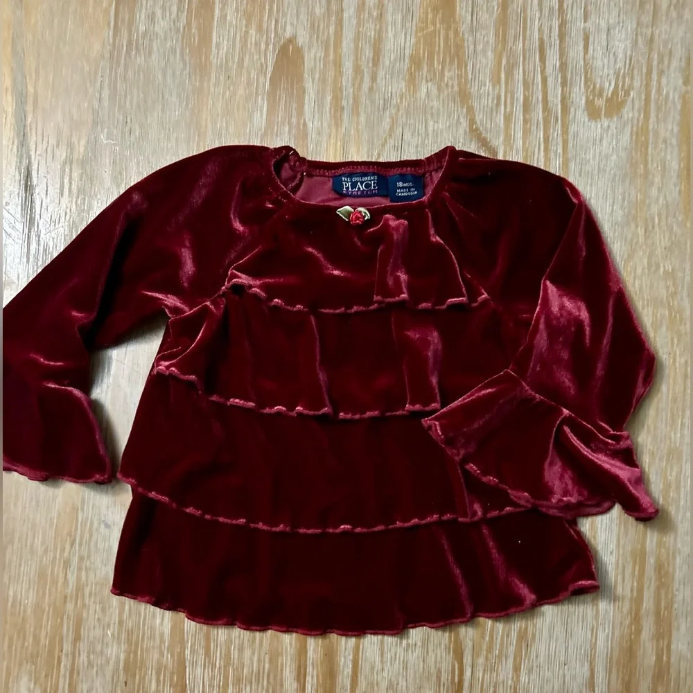 The Children’s Place Red Velvet Outfit (2-Piece)